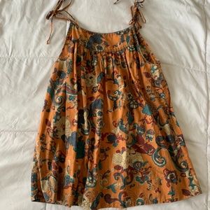 Lucky Brand Orange Tie Tank Size Small